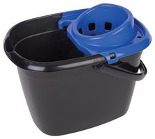 104888 BLUE - 14L Recycled Plastic Mop Bucket, Black/Blue