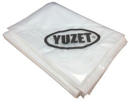7103 - 4ft x 6ft (1.2m x 1.8m) Heavy Duty Reinforced Tarpaulin, Clear