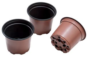 W0108 - 13cm Professional Growing Plant Pots, 5 Pack