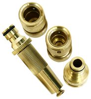 82989 - Brass Garden Hose Watering Accessory Set, 4 Piece