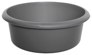 H05062 - Large Round Washing Up Bowl, Silver