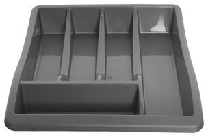 H13102 - Small Cutlery Tray Drawer Organiser, Silver
