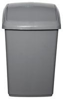 H10L42 - 50L Swing Top Bin, Silver