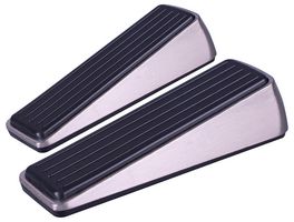 GH1607 - Non Slip Chrome Door Stops, 2 Pack