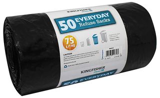 BB50HD - 75L Everyday Bin Liners - 880mm x 740mm, 50 Pack
