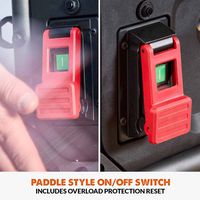 R255TBLX - 255mm 1650W Portable Job Site Table Saw with Folding Stand 230V