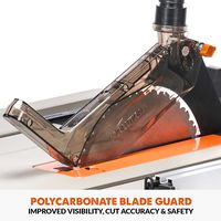 R255TBLX - 255mm 1650W Portable Job Site Table Saw with Folding Stand 230V