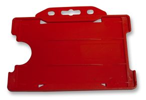 IDS65R - Open Front ID Card Holder Red Landscape