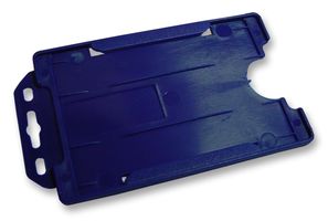 IDS68BL - Open Front ID Card Holder Blue Portrait