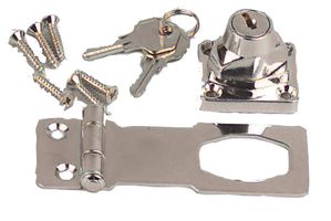 LGH100 - Locking Hasp 76mm Chrome Plated