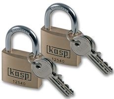 K12540D2 - Premium Brass Padlock Keyed Alike 40mm 2 Pack