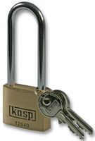 K12540L63A1 - Premium Brass Padlock Keyed Alike, Long Shackle 40 x 63mm
