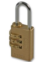 K11020D - 3-Digit Brass Combination Padlock 20mm