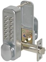 SBL315.S - Easy Code Mechanical Push Button Digital Lock with Holdback Satin Chrome
