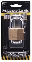 140703EURD - 89mm Steel Hasp & 40mm Keyed Brass Padlock