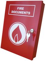 A4-DOC-BOX-R-FIRE - A4 Fire Document Safe Box, Red