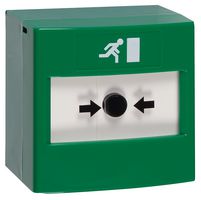 RP-GD2-11 - ReSet Call Point (Indoor Use) Surface Mount Double Pole Green