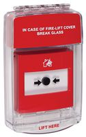 STI-15010ML - Euro Stopper Multi Kit Flush Mount without Integral Sounder Red