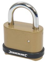 472645 - 4-Digit Combination Padlock 50mm - Corrosion-Resistant Zinc Alloy