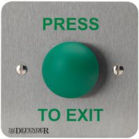 DEF-0657-1PTE - Domed Press to Exit Button