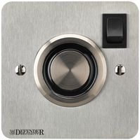 DEF-0501F-1B - 24Vdc Hold Open Magnet Satin Stainless Steel, Flush Mount