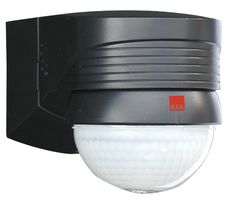 91028 - 16m External PIR Detector, Black, 2000W, 280° Beam Angle, IP44