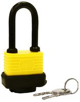 66513 - 40mm Laminated Steel Padlock, Long Shackle, 2x Keys