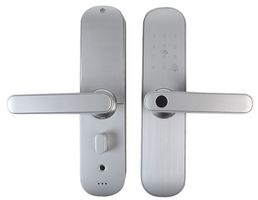 Sha5277 Ener J Smart Wifi Door Lock Right Facing Silver