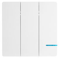 8462 VT-5133 - 3 Gang Smart Wireless Light Switch, White, IP54