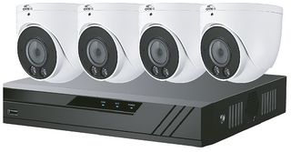 CVPLUS-8-4DOME-1TB-W - 8CH DVR 8MP with 1TB HDD & 4x 5MP Turret CCTV Camera, White
