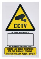 HAY-WSA5STICKER - A5 CCTV Window Sticker, 154mm x 210mm