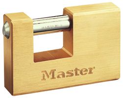 608EURD - 85mm Rectangular Brass Padlock