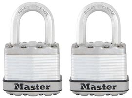M1EURT - 45mm Steel Heavy Duty Keyed Alike Padlocks, 2 Pack
