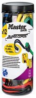 3107EURDAT - Twin Wire Bungee Cords, 12 Pack