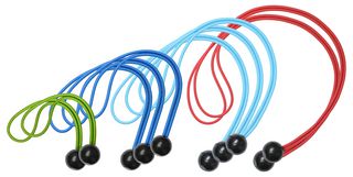 3258EURDAT - Ball Bungee Cords, 200x4mm, 10 Pack