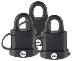 Y220B/51/118/3 - 51mm High Security Weatherproof Keyed Alike Padlock, 3 Pack