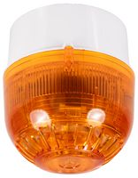 PSC-0060 - Sonos Sounder Beacon with Deep Base - White Body - Amber Lens 17-60V