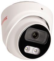 DEF3 5MP WHT - 5MP 3.6mm HD Outdoor Fixed Full Colour Dome CCTV Security Camera - 25m IR, White