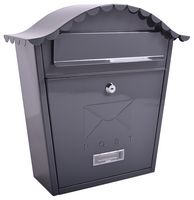 701527 - Classic Wall Mounted Stainless Steel Post Box, Anthracite
