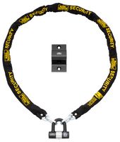 701258 - 2m x 10mm Stainless Steel Chain, U-Lock & Ground Anchor Security Kit