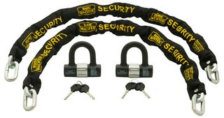 702030 - 1m x 10mm Duo Stainless Steel Chain & U-Lock Security Set