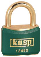 K12440GREA1 - 40mm Keyed Alike Padlock with Brass Shackle, Green