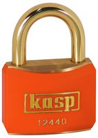 K12440ORAA1 - 40mm Keyed Alike Padlock with Brass Shackle, Orange