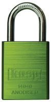 K14040GRED - 38mm Solid Aluminium Padlock, Green