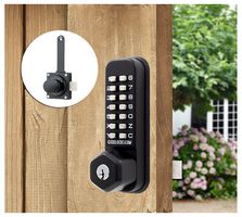 CL200 SL KN BK MG KEY - Marine Grade Surface Latch with Key Override, Black