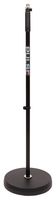 PLS00049 - Round Base Adjustable Microphone Stand, Black