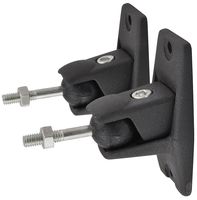 UM01 BLACK - Universal Wall Mount Speaker Brackets, Black (Pair)
