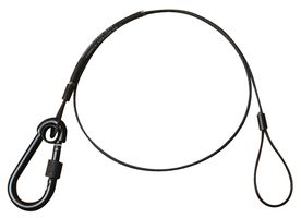 T2841001 - Safety Bond with M6 Carabiner Hook, 2x600mm, 20kg