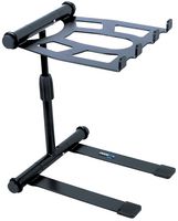 LS22M-BLACK - Folding Laptop/Tablet DJ Stand