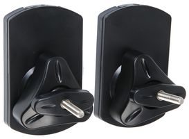 BRK-UM01 - Universal Wall Mount Speaker Brackets, Black (pair)